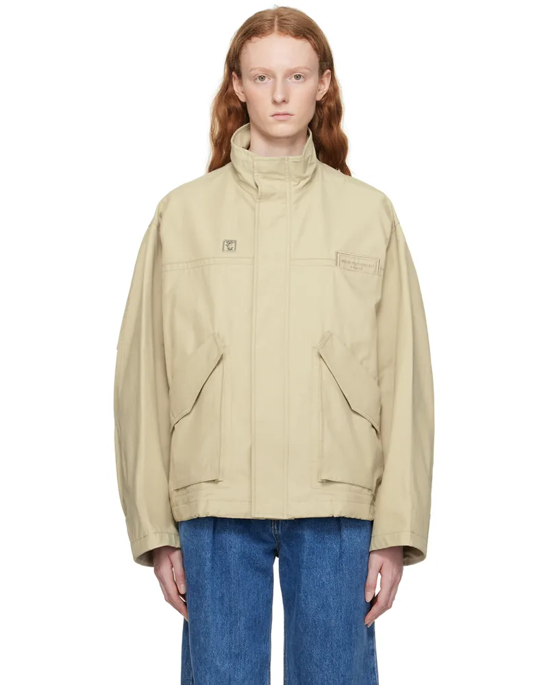 Wooyoungmi Beige High Neck Jacket Beige