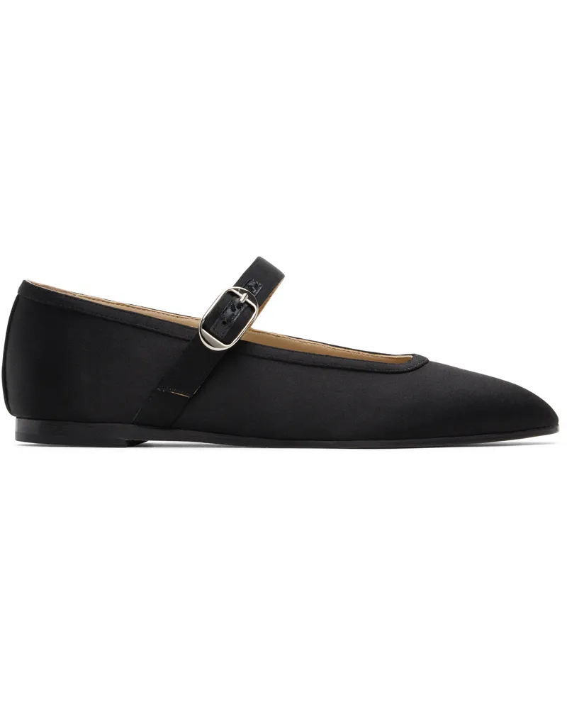 Le Monde Béryl Black Mary Jane Ballerina Flats Black