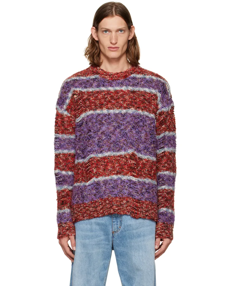Andersson Bell Red & Purple Striped Sweater Redlil