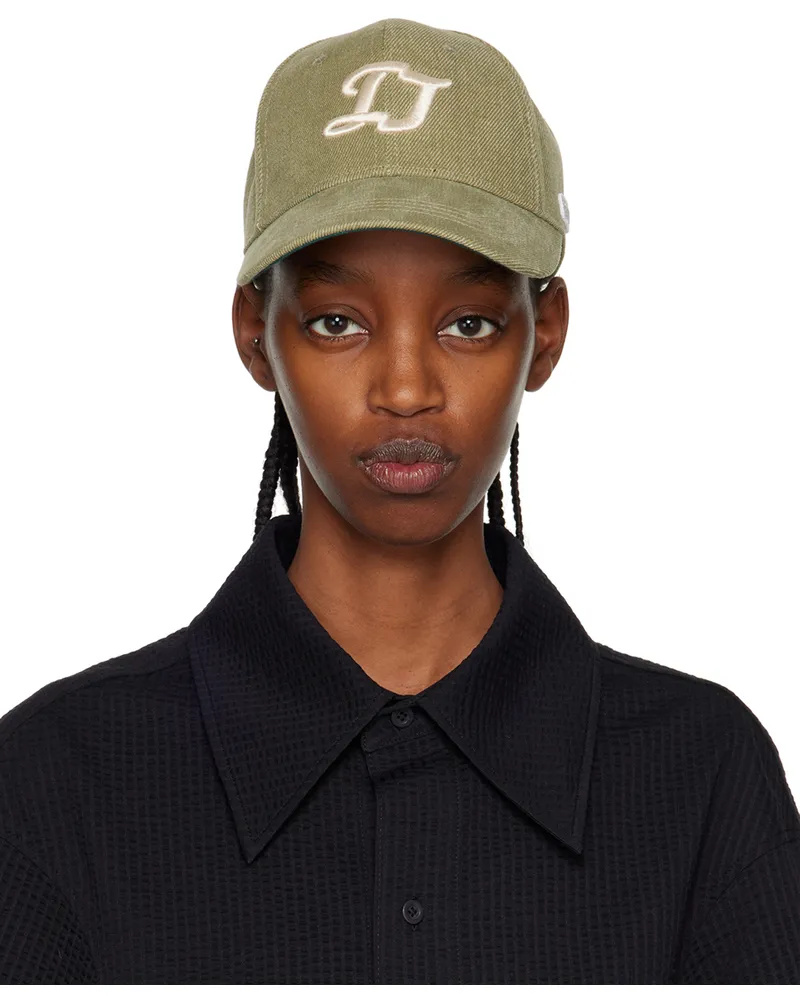 Adererror Khaki Cursive TRS Cap Khaki