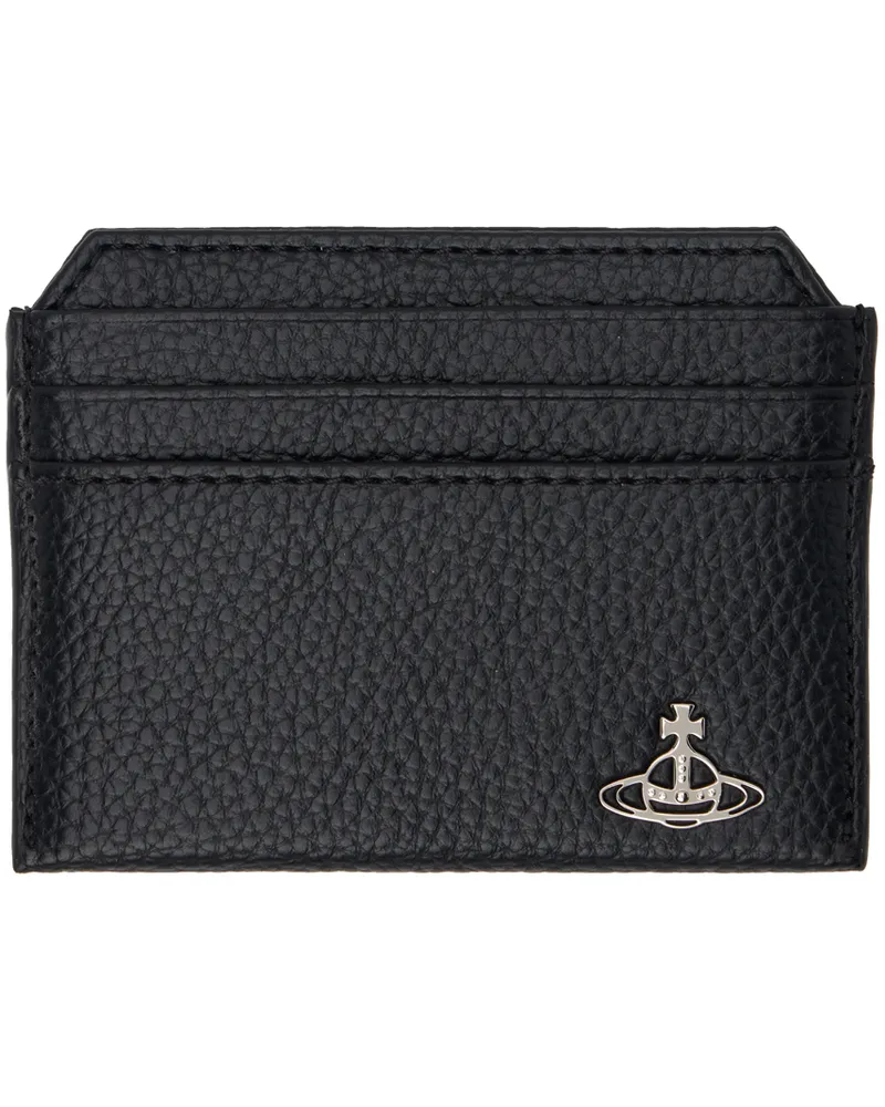 Vivienne Westwood Black Slim Card Holder Aw24-n403