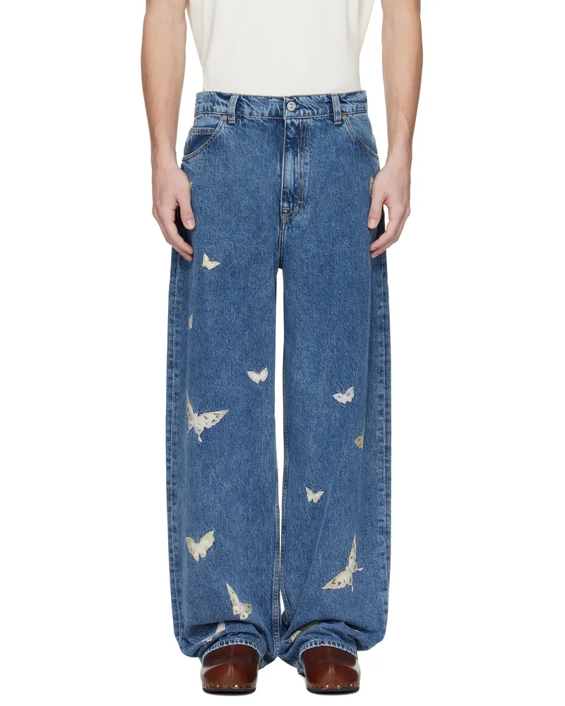 Our Legacy Blue Vast Cut Jeans Indigo