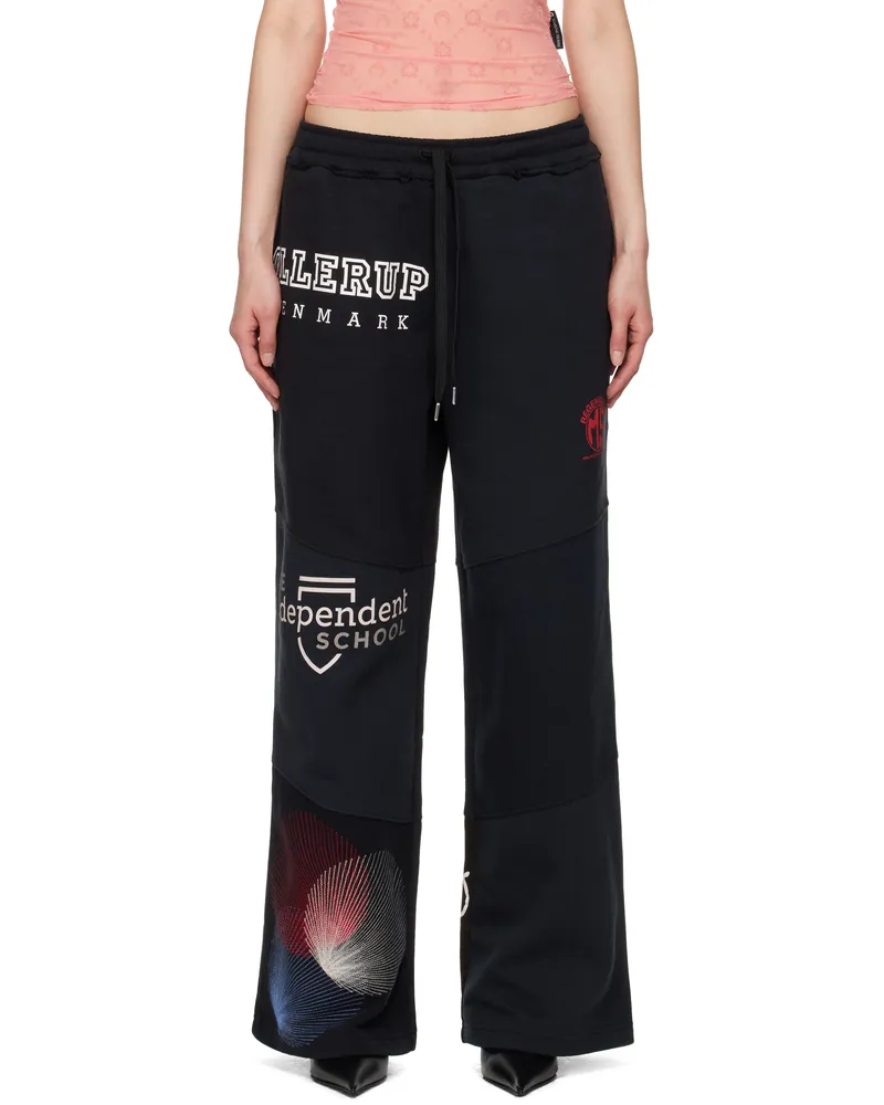 Marine Serre Black Regenerated Graphic Sweatshirts Sweatpants Bk99
