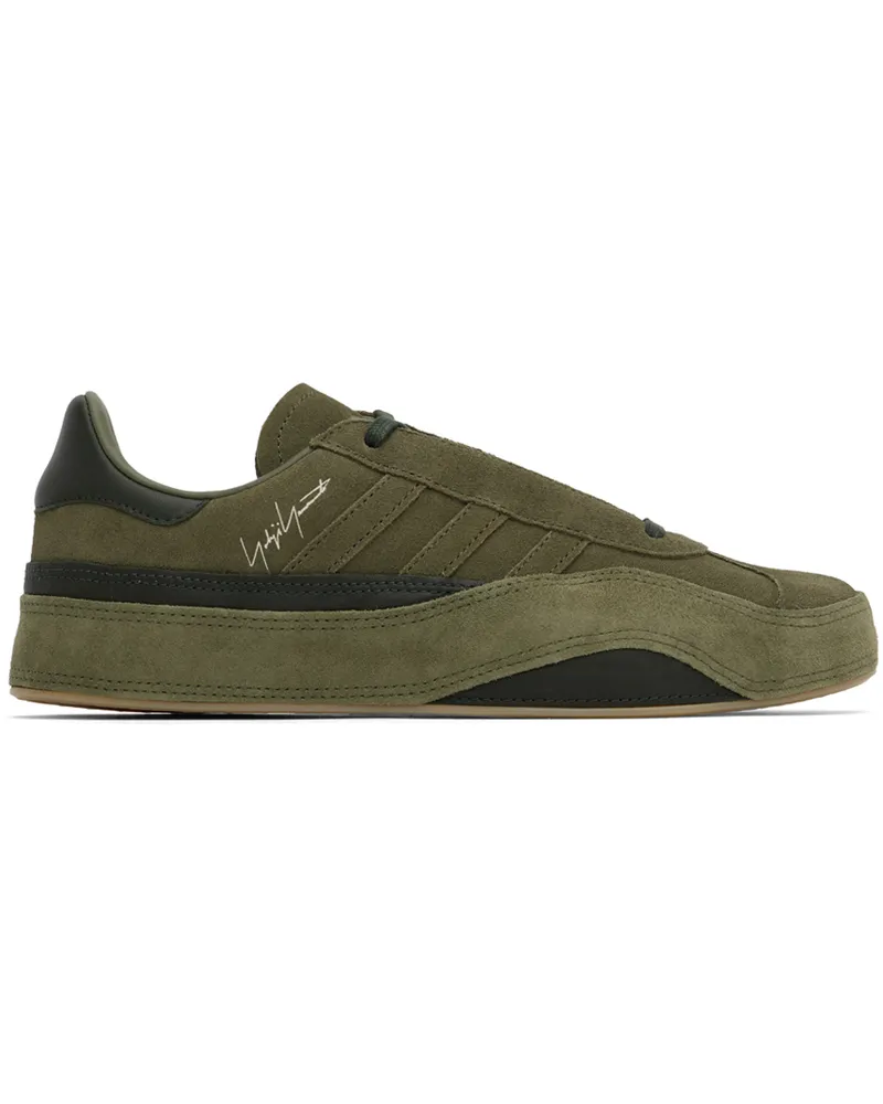 Y-3 Khaki Gazelle Sneakers Green
