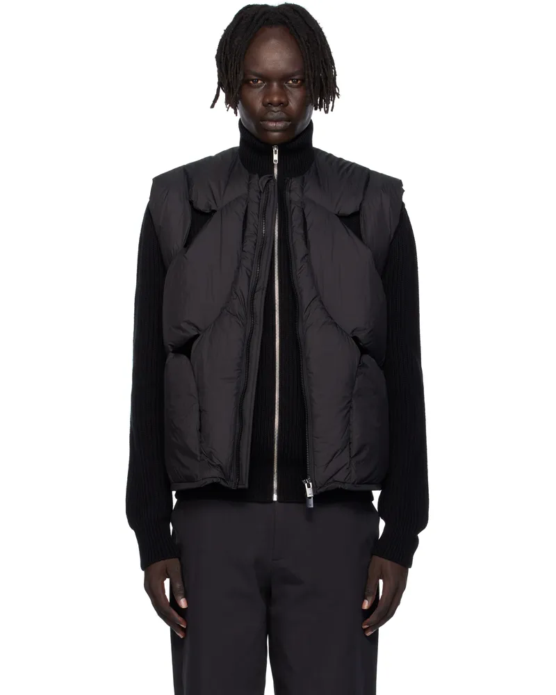 Heliot Emil Black Solstice Padded Down Vest Black