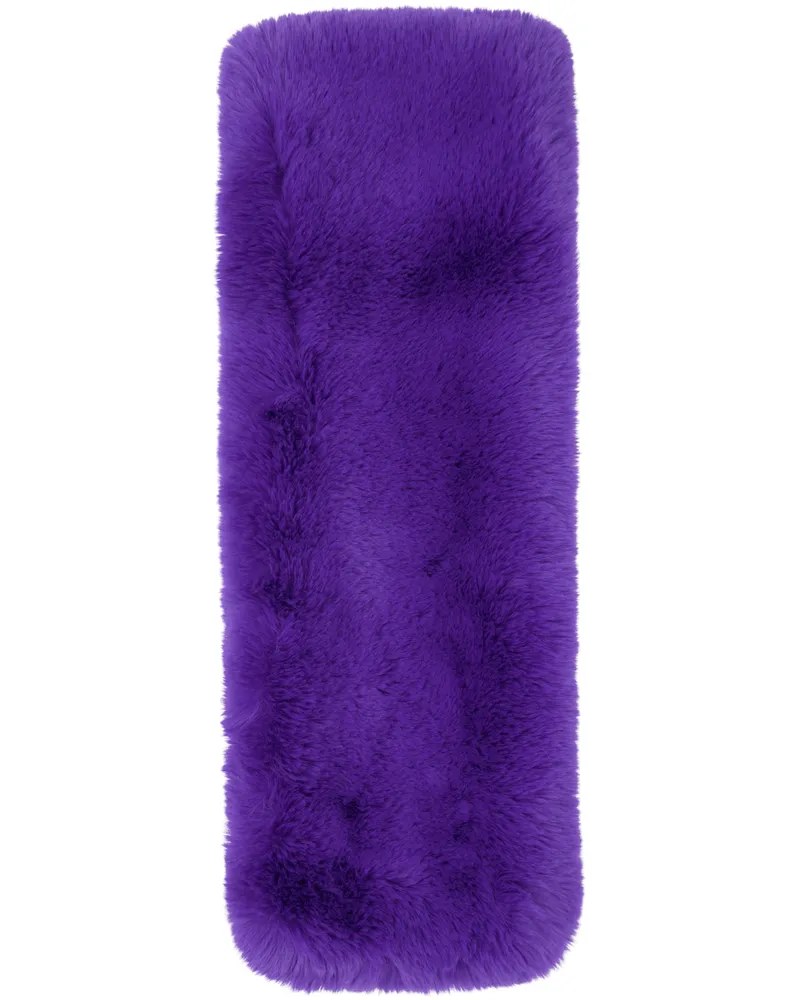 Acne Studios Purple Furry Scarf Ada