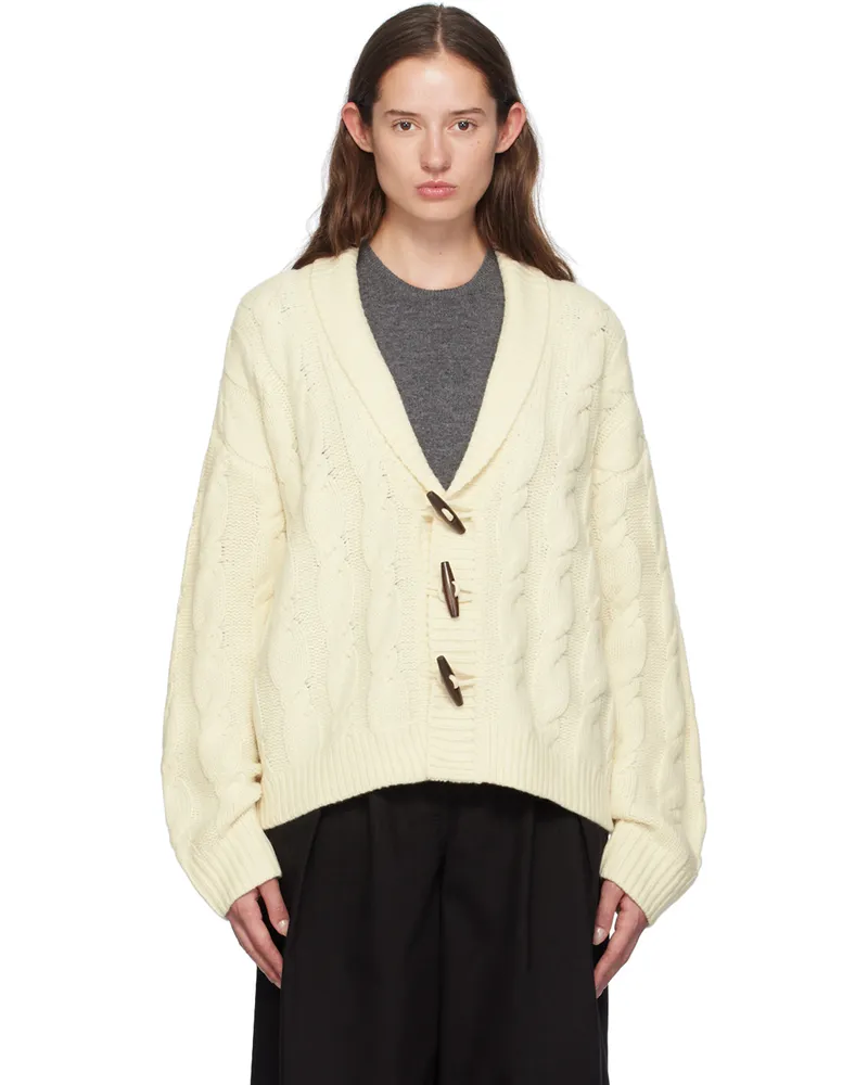 The Garment Off-White Como Cable Cardigan 002