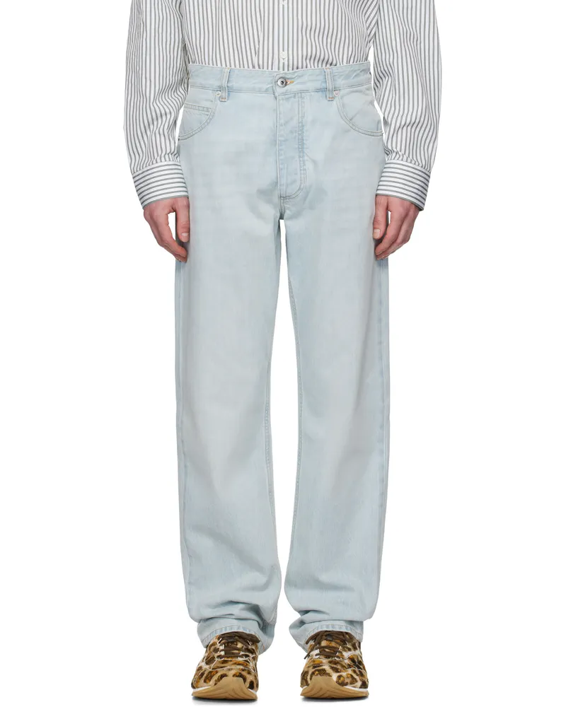 Bottega Veneta Blue Extra Bleached Straight Jeans 4132