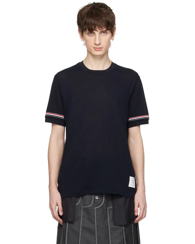 Thom Browne Navy Striped T-Shirt 415