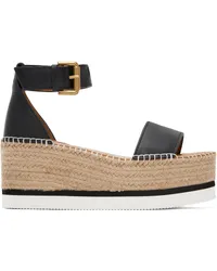 See by Chloé Black Glyn Espadrille Sandals 999-black