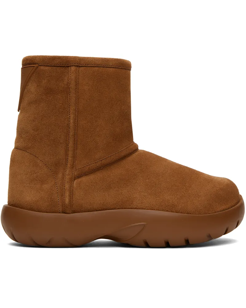 Bottega Veneta Brown Snap Ankle Boots 7665