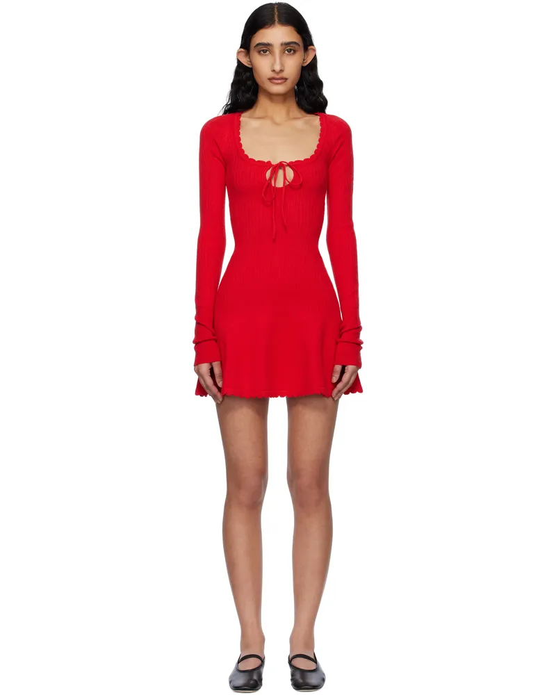 GUIZIO Red Evelyne Minidress Red