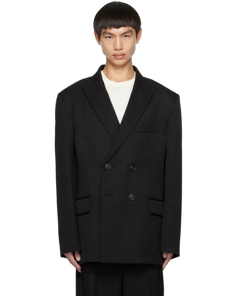 RTA Black Double-Breasted Blazer Black