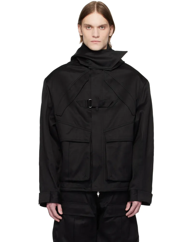 Thierry Mugler Black Cargo Jacket 1999