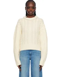 RE/DONE Off-White Crewneck Sweater Ivory