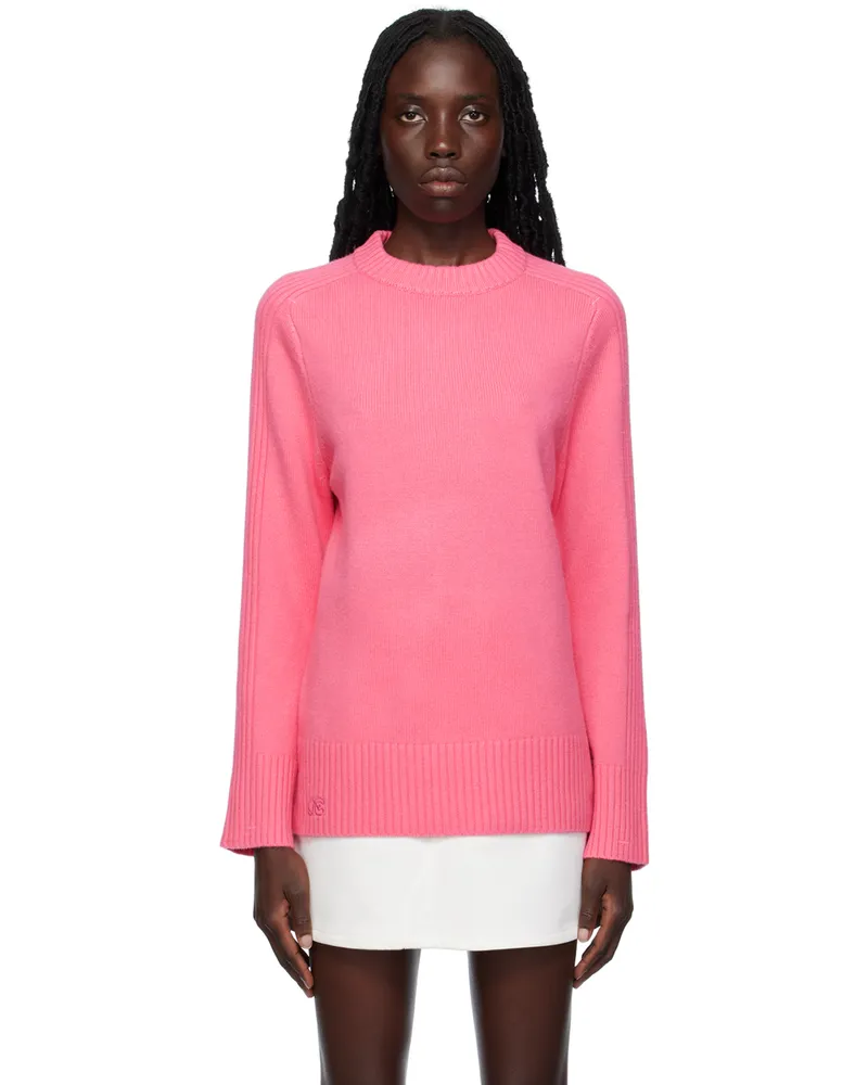 Fax Copy Express Pink Pullover Sweater Pink