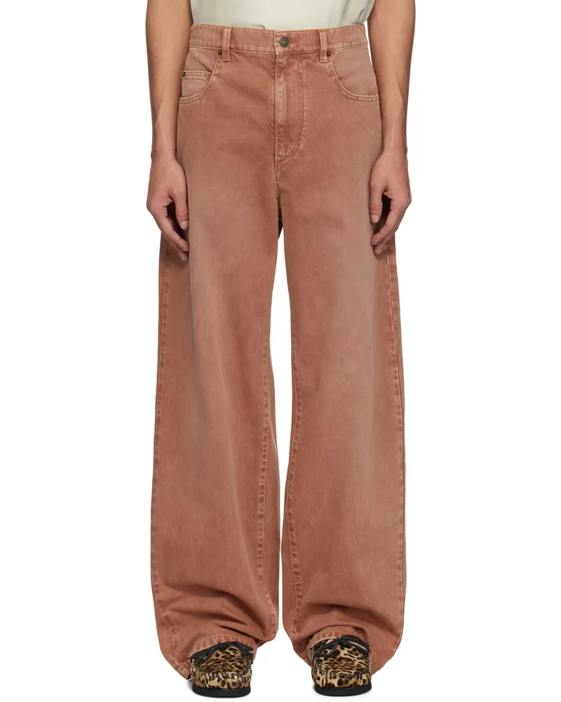 Isabel Marant Orange Jameson Jeans Burnt