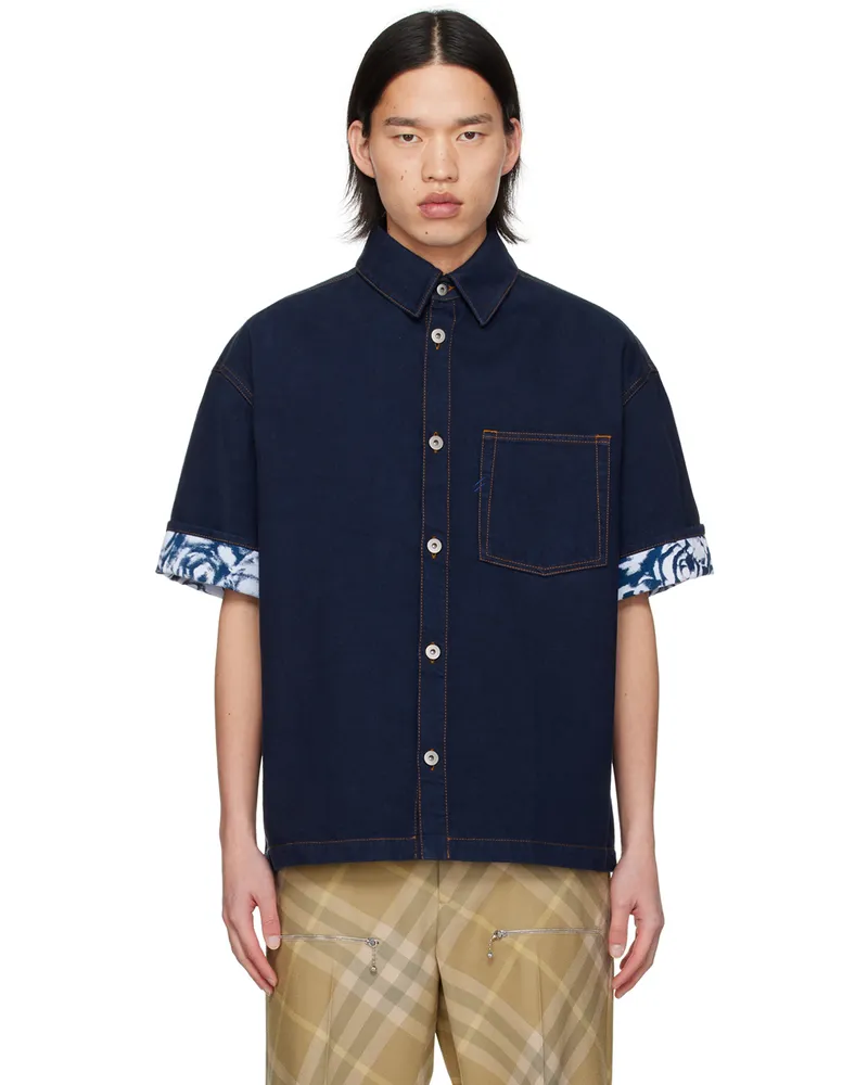 Burberry Indigo Heavyweight Denim Shirt Indigo