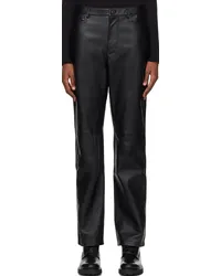 Proenza Schouler Black White Label Maxine Leather Pants Black