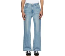 Blue Five-Pocket Jeans