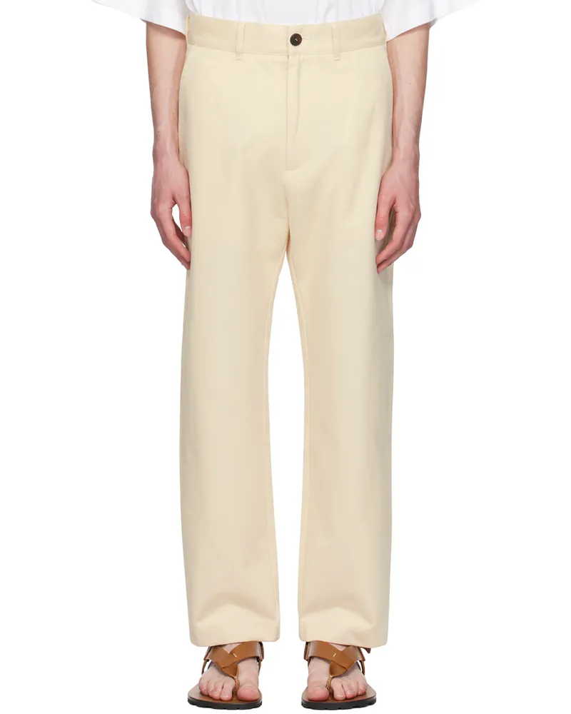 Studio Nicholson Off-White Bill Trousers -