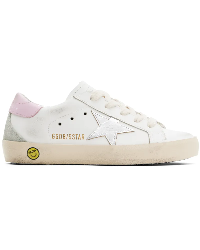 Golden Goose Kids White Super-Star Classic Sneakers 11531
