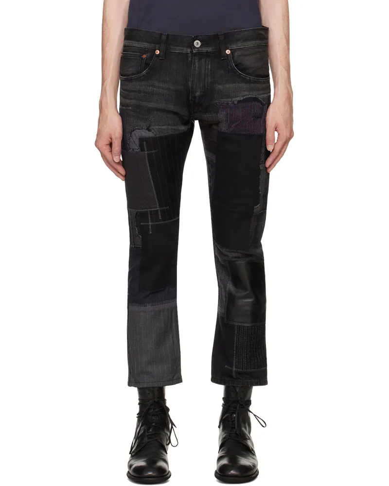 Junya Watanabe Black Patchwork Jeans Black