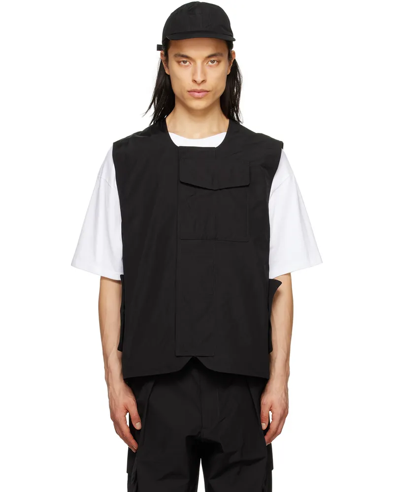 LOWNN Black Utility Vest Black