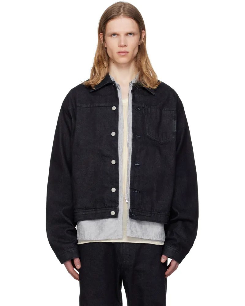 Post Archive Faction Navy 8.0 Right Denim Jacket Indigo
