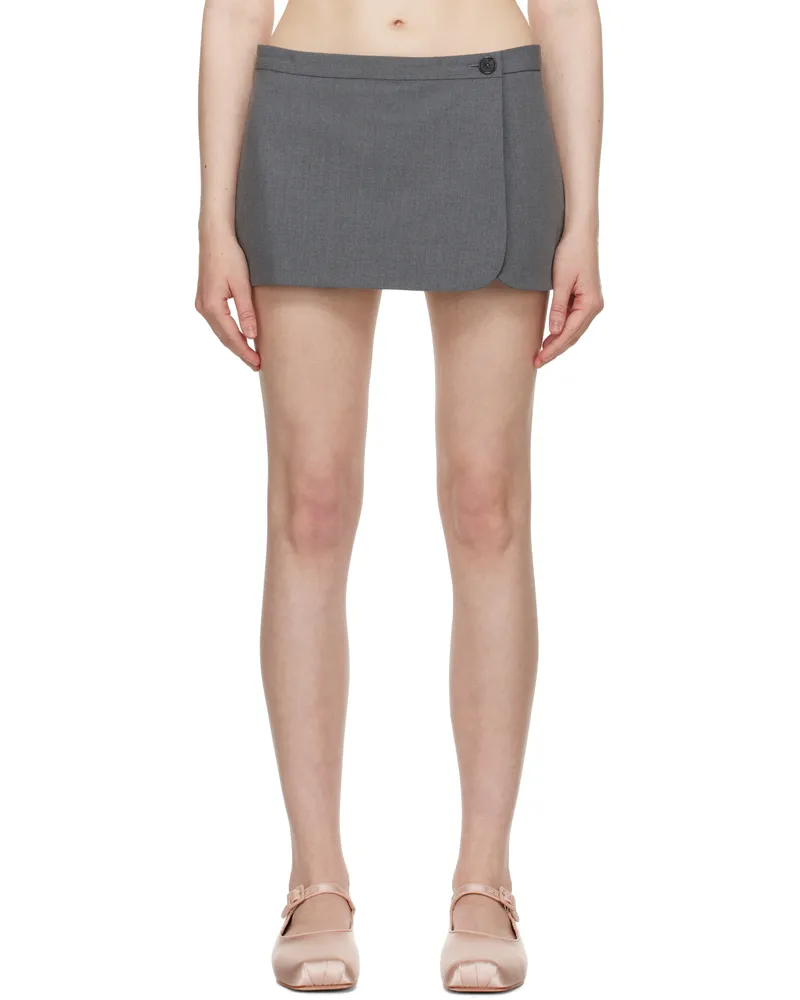 Sandy Liang Gray Munchie Skort Grey