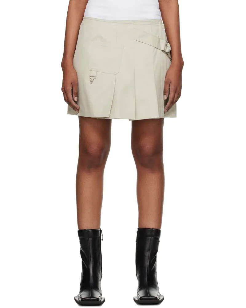 Eytys Off-White Clove Miniskirt Pearl