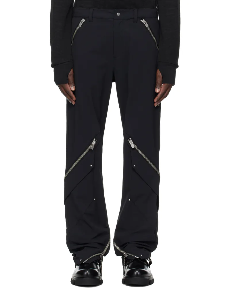 Heliot Emil Black Frazil Cargo Pants Black