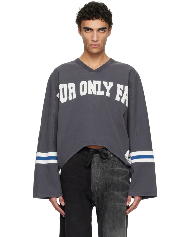 Doublet Navy PZtoday Edition 'Only Fans' T-shirt Blue