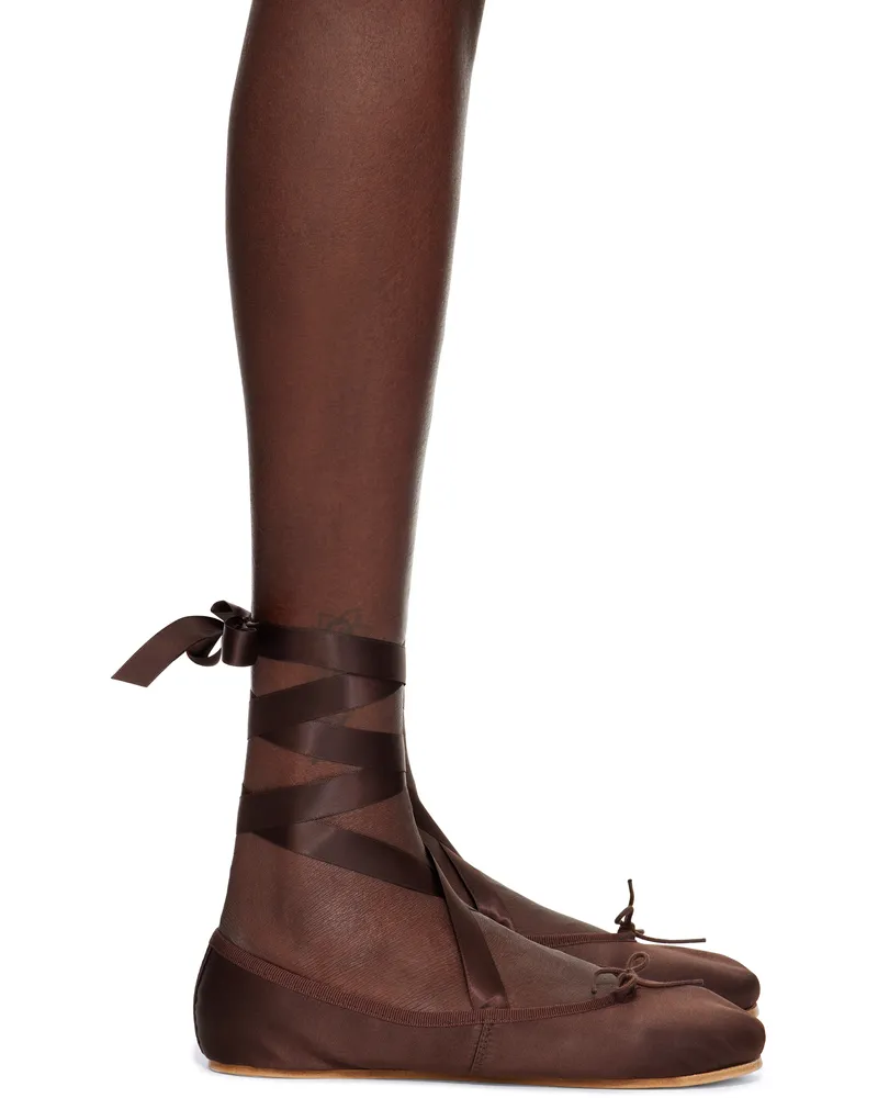 Repetto Brown Sophia Ballerina Flats 1486