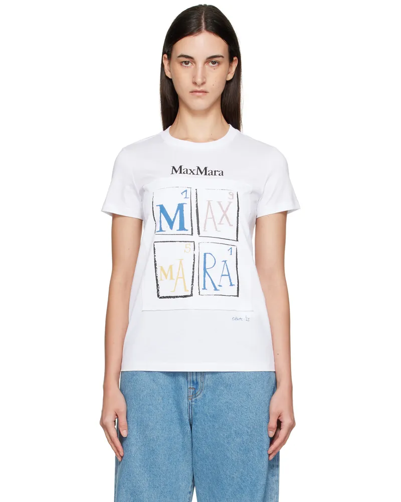 Max Mara White Colibri T-shirt 017