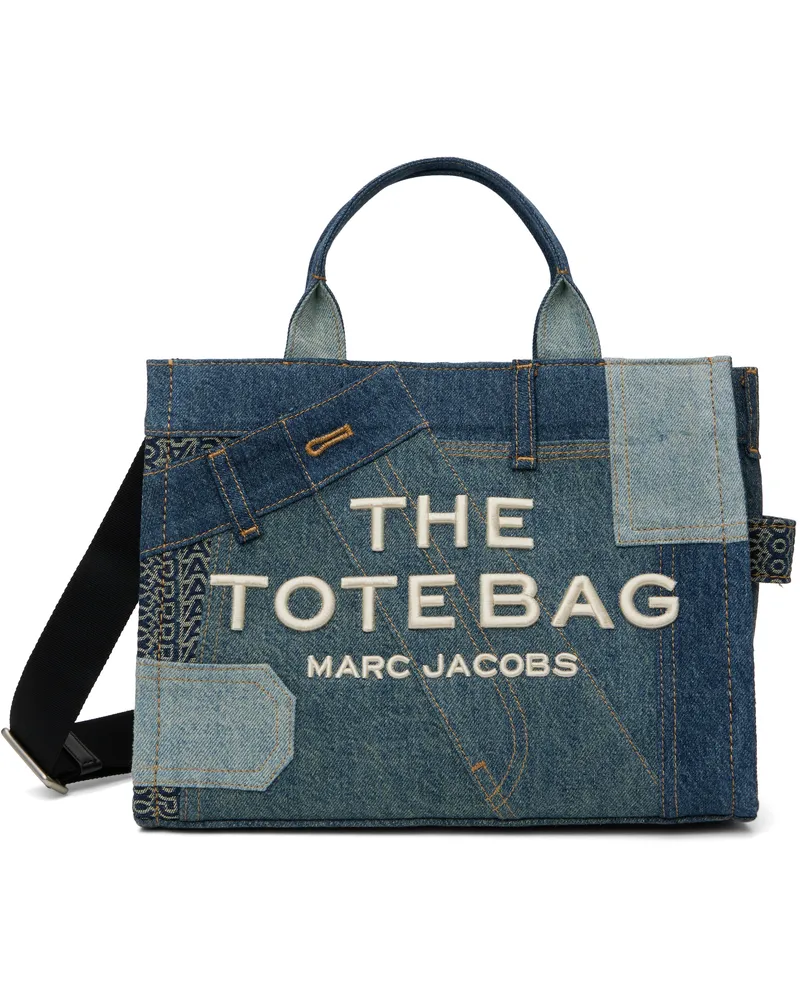 Marc Jacobs Blue 'The Deconstructed Denim' Medium Tote 404