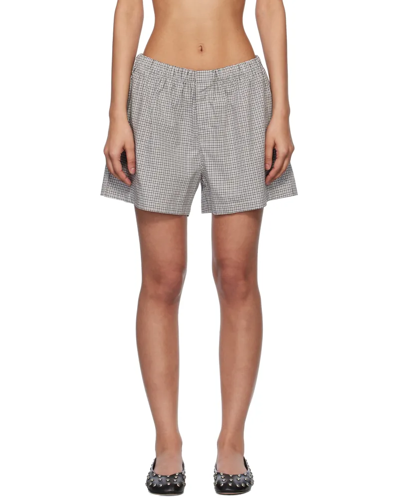 GIMAGUAS Black & White Boxers Shorts Black