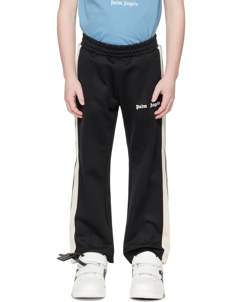Palm Angels Kids Black Classic Logo Track Pants Black