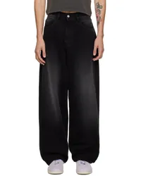 Carne Bollente Black Embroidered Jeans Black