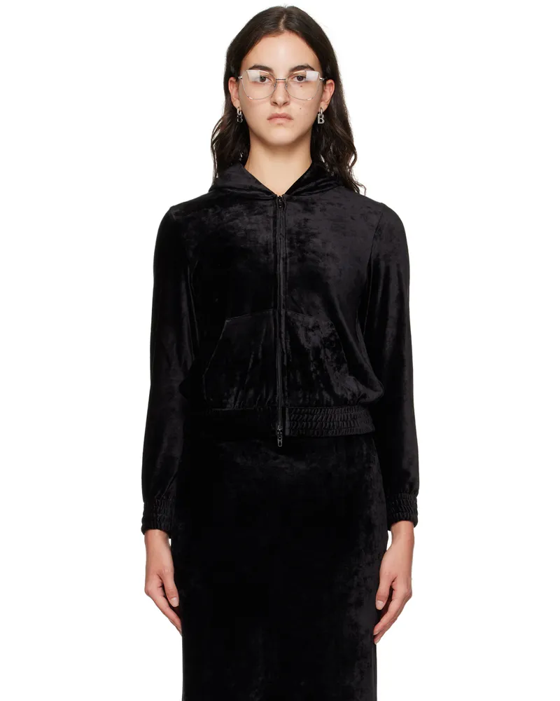 Balenciaga Black BB Paris Strass Hoodie 1000