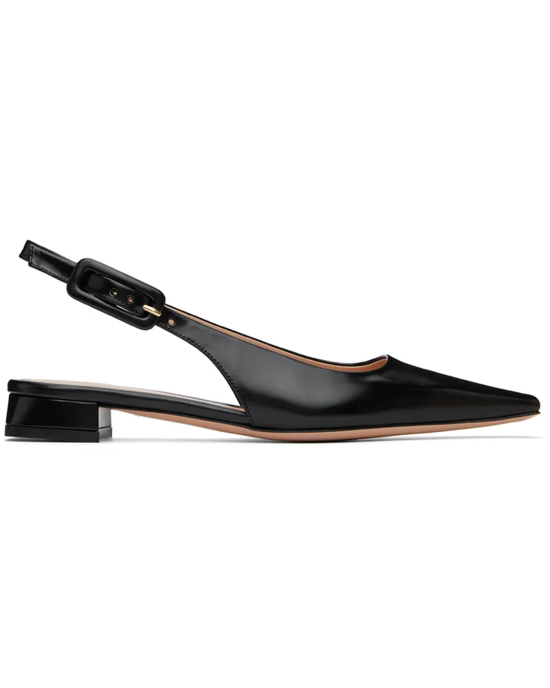 Gianvito Rossi Black Lindsay 20 Ballerina Flats Nero