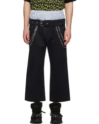 BLUEMARBLE Black Double Layered Trousers Black