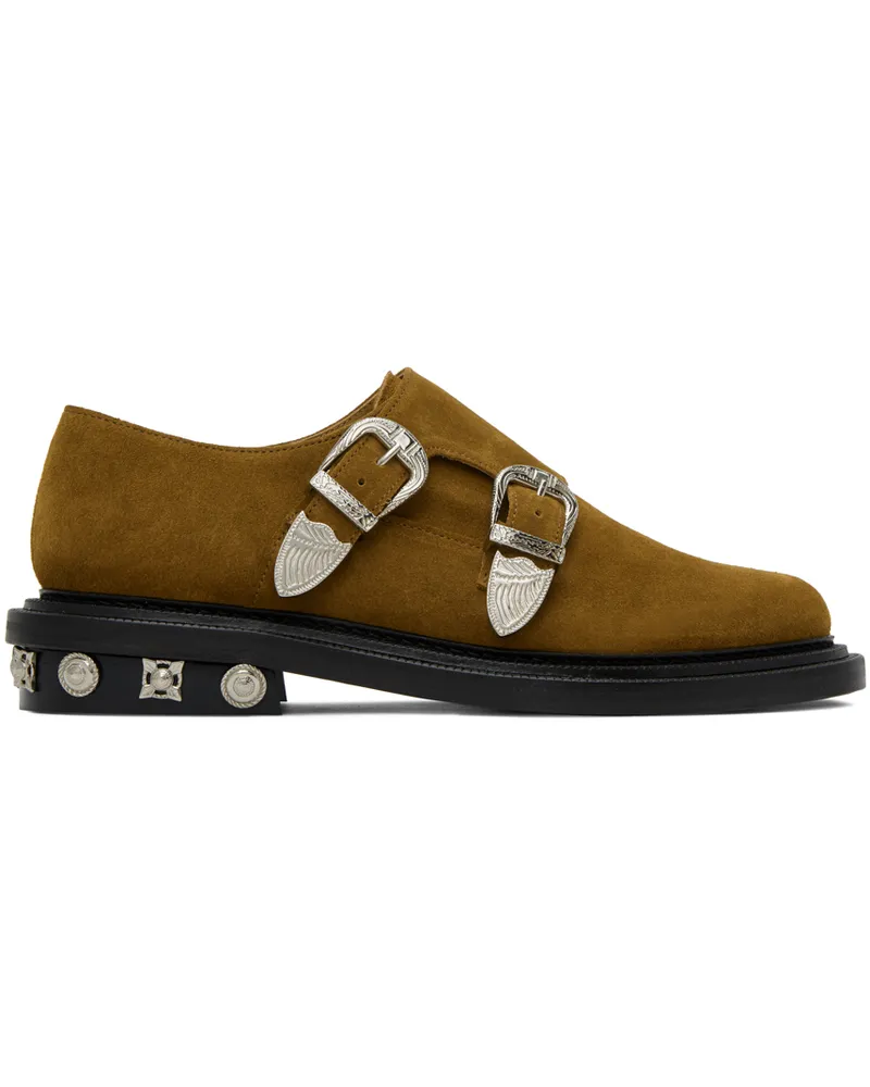 Toga Khaki Buckle Monkstraps Khaki