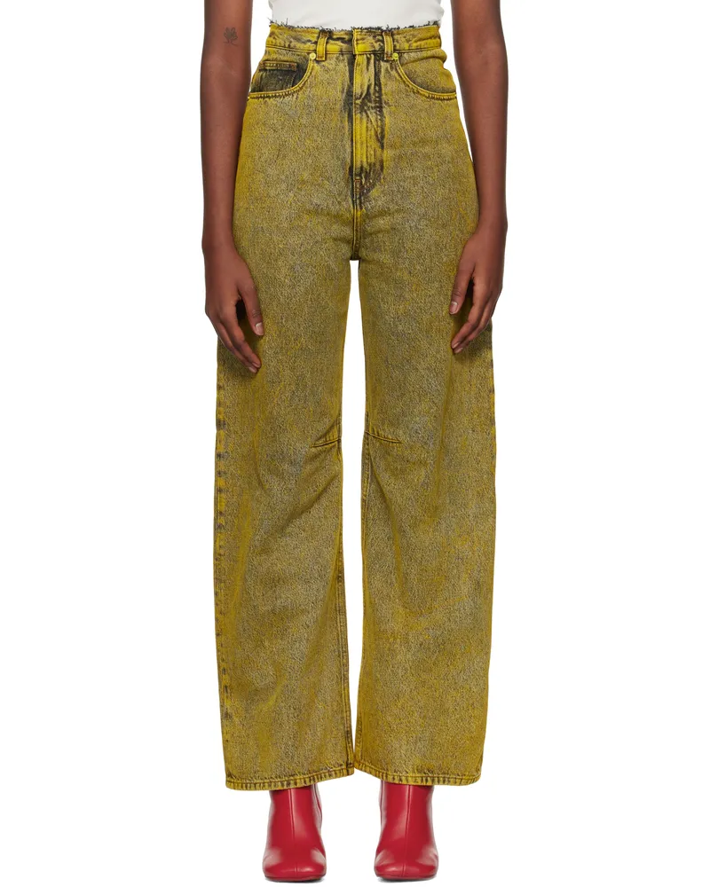 Maison Margiela Yellow 5-Pocket Jeans 961