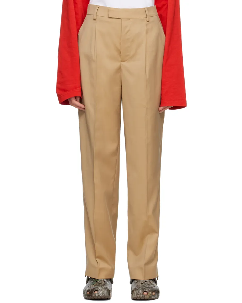 VTMNTS Tan Tailored Trousers Salted