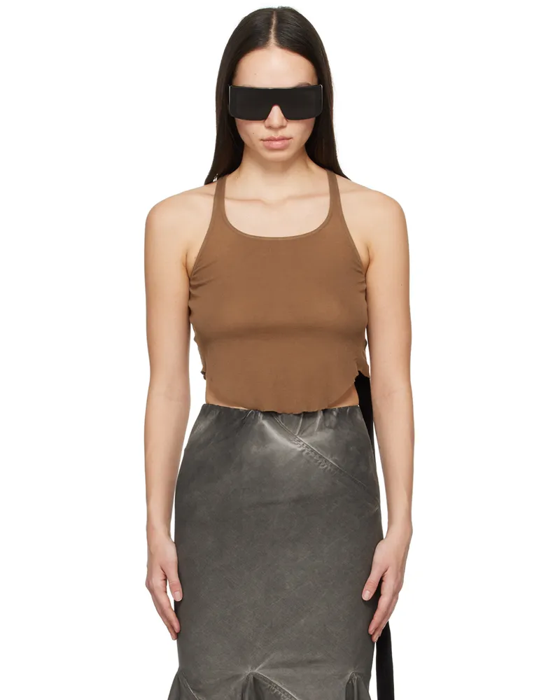 DRKSHDW by Rick Owens Brown Basic Tank Top 44