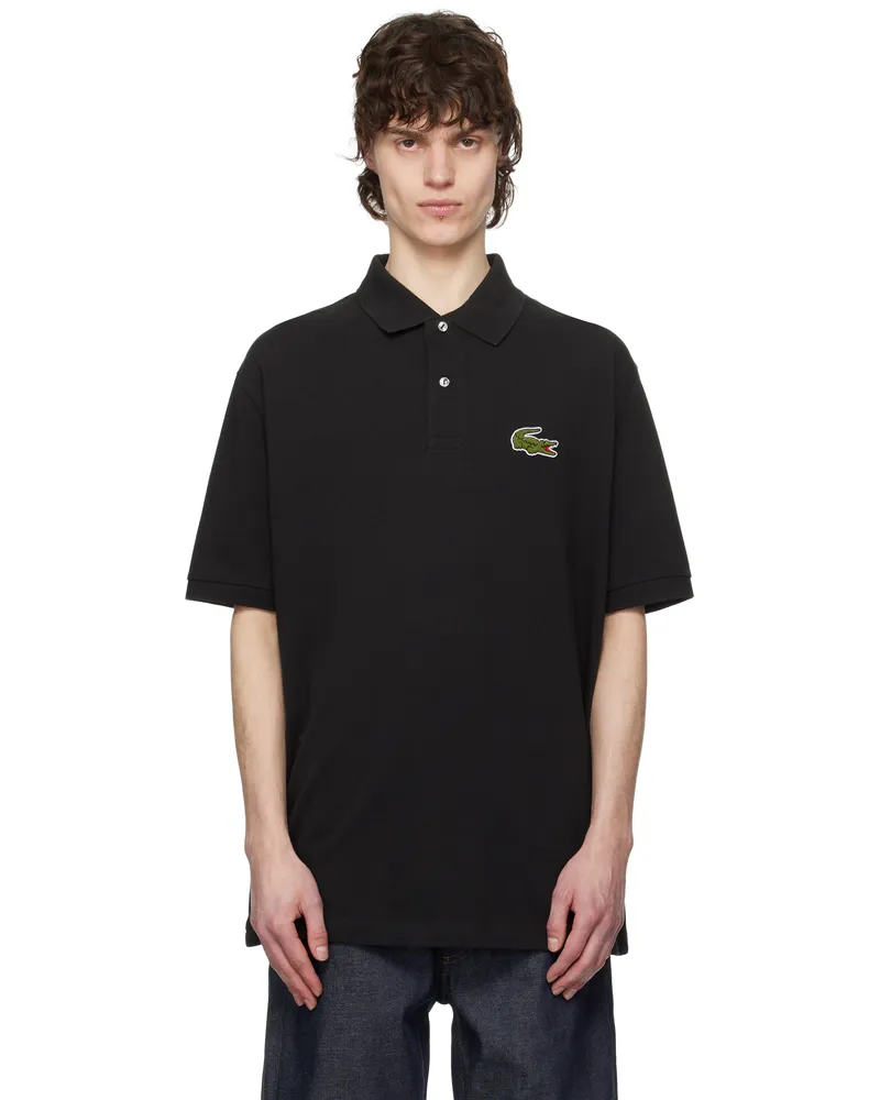 Lacoste Black Loose Fit Piqué Badge Polo 031
