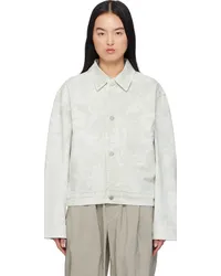 Christophe Lemaire White Boxy Denim Jacket Snw