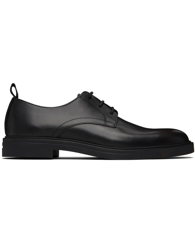 HUGO BOSS Black Leather Derbys 001-black