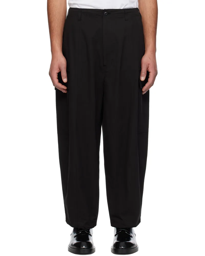 Comme des Garçons Black Cotton Compact Weather Cargo Pants Black